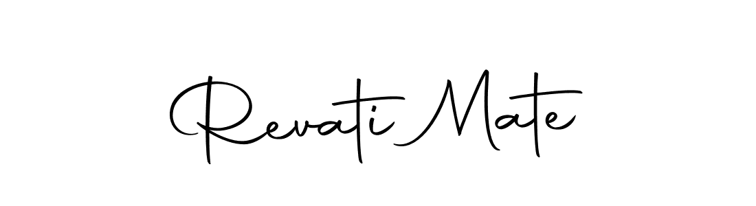 Make a beautiful signature design for name Revati Mate. Use this online signature maker to create a handwritten signature for free. Revati Mate signature style 10 images and pictures png