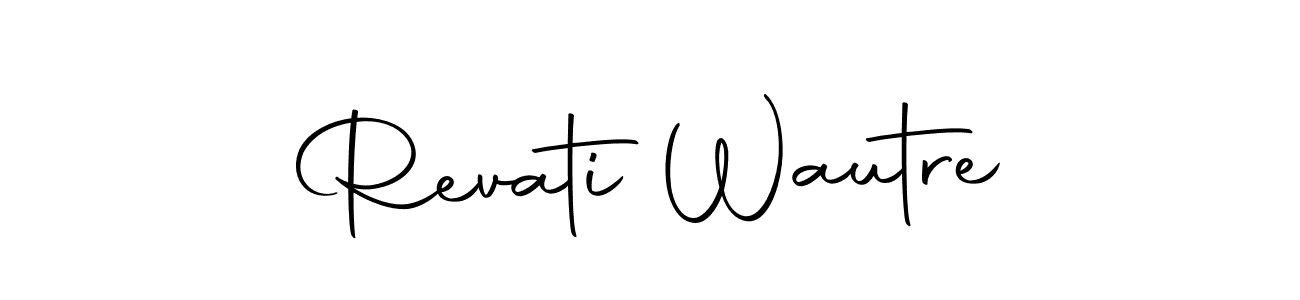 How to make Revati Wautre signature? Autography-DOLnW is a professional autograph style. Create handwritten signature for Revati Wautre name. Revati Wautre signature style 10 images and pictures png