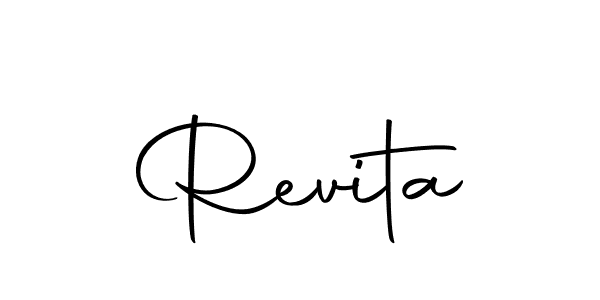 Revita stylish signature style. Best Handwritten Sign (Autography-DOLnW) for my name. Handwritten Signature Collection Ideas for my name Revita. Revita signature style 10 images and pictures png