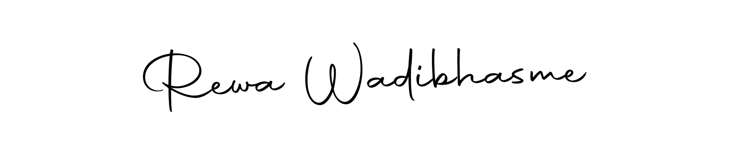 Also we have Rewa Wadibhasme name is the best signature style. Create professional handwritten signature collection using Autography-DOLnW autograph style. Rewa Wadibhasme signature style 10 images and pictures png