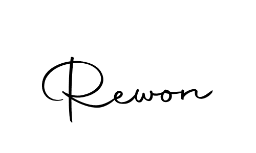 You should practise on your own different ways (Autography-DOLnW) to write your name (Rewon) in signature. don't let someone else do it for you. Rewon signature style 10 images and pictures png