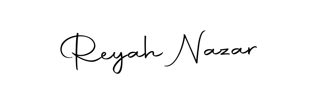How to make Reyah Nazar signature? Autography-DOLnW is a professional autograph style. Create handwritten signature for Reyah Nazar name. Reyah Nazar signature style 10 images and pictures png