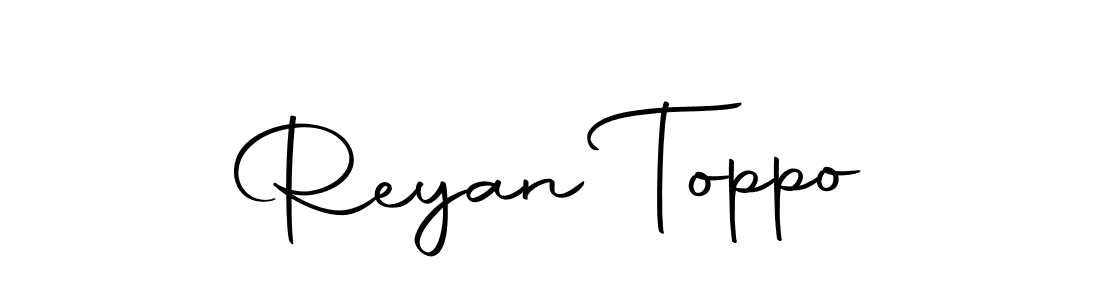 Design your own signature with our free online signature maker. With this signature software, you can create a handwritten (Autography-DOLnW) signature for name Reyan Toppo. Reyan Toppo signature style 10 images and pictures png