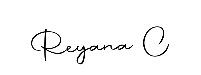 Reyana C stylish signature style. Best Handwritten Sign (Autography-DOLnW) for my name. Handwritten Signature Collection Ideas for my name Reyana C. Reyana C signature style 10 images and pictures png