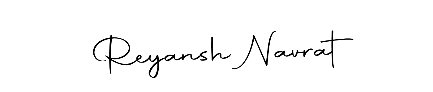 Make a beautiful signature design for name Reyansh Navrat. With this signature (Autography-DOLnW) style, you can create a handwritten signature for free. Reyansh Navrat signature style 10 images and pictures png