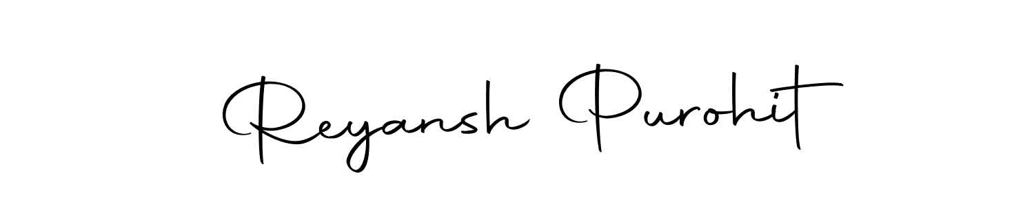 Use a signature maker to create a handwritten signature online. With this signature software, you can design (Autography-DOLnW) your own signature for name Reyansh Purohit. Reyansh Purohit signature style 10 images and pictures png