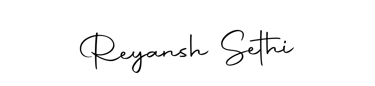 Design your own signature with our free online signature maker. With this signature software, you can create a handwritten (Autography-DOLnW) signature for name Reyansh Sethi. Reyansh Sethi signature style 10 images and pictures png