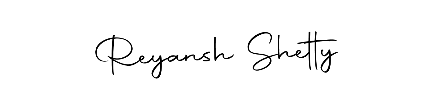 Design your own signature with our free online signature maker. With this signature software, you can create a handwritten (Autography-DOLnW) signature for name Reyansh Shetty. Reyansh Shetty signature style 10 images and pictures png