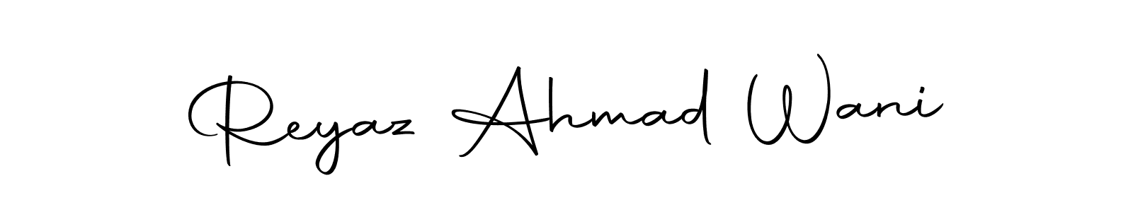 Make a beautiful signature design for name Reyaz Ahmad Wani. Use this online signature maker to create a handwritten signature for free. Reyaz Ahmad Wani signature style 10 images and pictures png