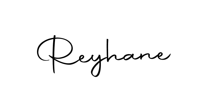 Make a beautiful signature design for name Reyhane. With this signature (Autography-DOLnW) style, you can create a handwritten signature for free. Reyhane signature style 10 images and pictures png