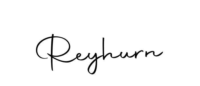 You should practise on your own different ways (Autography-DOLnW) to write your name (Reyhurn) in signature. don't let someone else do it for you. Reyhurn signature style 10 images and pictures png