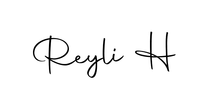 How to make Reyli H signature? Autography-DOLnW is a professional autograph style. Create handwritten signature for Reyli H name. Reyli H signature style 10 images and pictures png