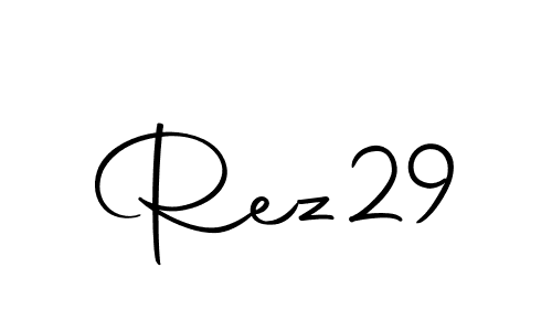 The best way (Autography-DOLnW) to make a short signature is to pick only two or three words in your name. The name Rez29 include a total of six letters. For converting this name. Rez29 signature style 10 images and pictures png