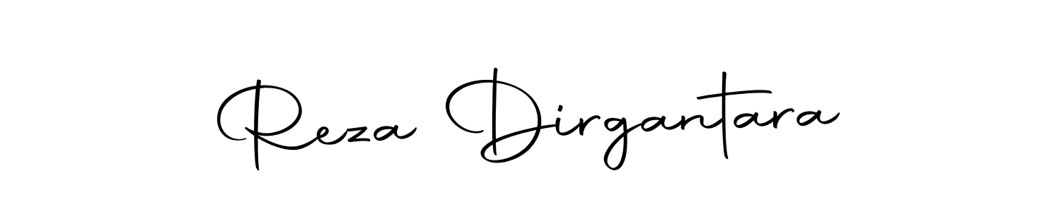 How to make Reza Dirgantara name signature. Use Autography-DOLnW style for creating short signs online. This is the latest handwritten sign. Reza Dirgantara signature style 10 images and pictures png