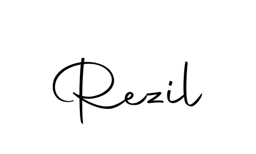 Rezil stylish signature style. Best Handwritten Sign (Autography-DOLnW) for my name. Handwritten Signature Collection Ideas for my name Rezil. Rezil signature style 10 images and pictures png