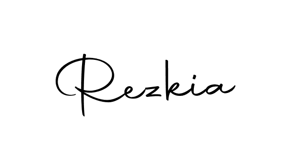 Make a beautiful signature design for name Rezkia. Use this online signature maker to create a handwritten signature for free. Rezkia signature style 10 images and pictures png