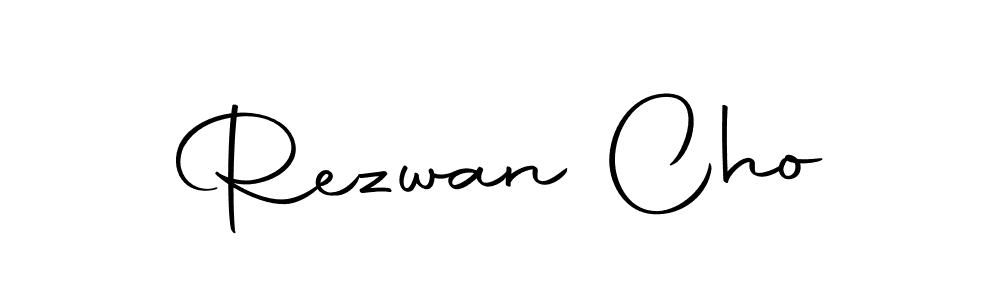 You should practise on your own different ways (Autography-DOLnW) to write your name (Rezwan Cho) in signature. don't let someone else do it for you. Rezwan Cho signature style 10 images and pictures png
