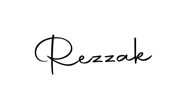 Make a beautiful signature design for name Rezzak. With this signature (Autography-DOLnW) style, you can create a handwritten signature for free. Rezzak signature style 10 images and pictures png