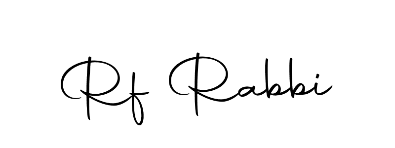 How to make Rf Rabbi name signature. Use Autography-DOLnW style for creating short signs online. This is the latest handwritten sign. Rf Rabbi signature style 10 images and pictures png