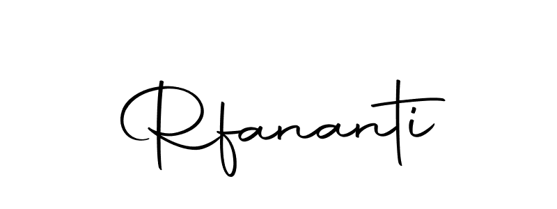 How to make Rfananti name signature. Use Autography-DOLnW style for creating short signs online. This is the latest handwritten sign. Rfananti signature style 10 images and pictures png