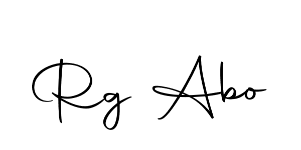 Make a beautiful signature design for name Rg Abo. With this signature (Autography-DOLnW) style, you can create a handwritten signature for free. Rg Abo signature style 10 images and pictures png