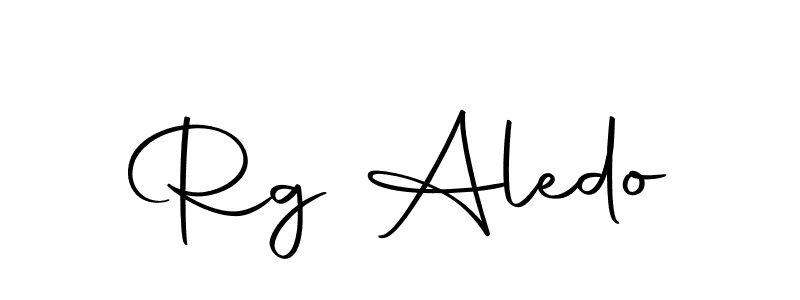 Design your own signature with our free online signature maker. With this signature software, you can create a handwritten (Autography-DOLnW) signature for name Rg Aledo. Rg Aledo signature style 10 images and pictures png