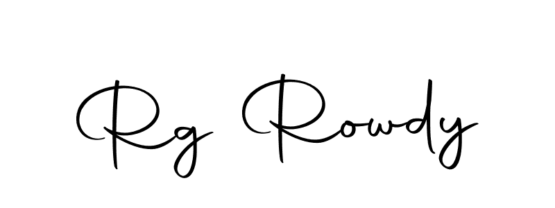 You should practise on your own different ways (Autography-DOLnW) to write your name (Rg Rowdy) in signature. don't let someone else do it for you. Rg Rowdy signature style 10 images and pictures png