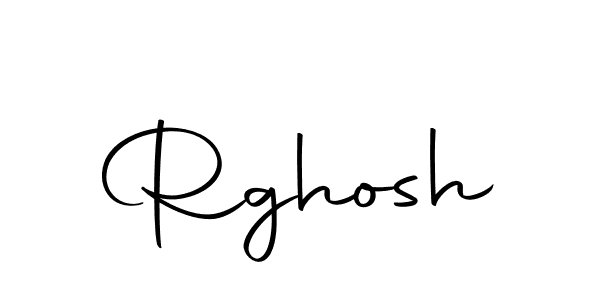 Create a beautiful signature design for name Rghosh. With this signature (Autography-DOLnW) fonts, you can make a handwritten signature for free. Rghosh signature style 10 images and pictures png