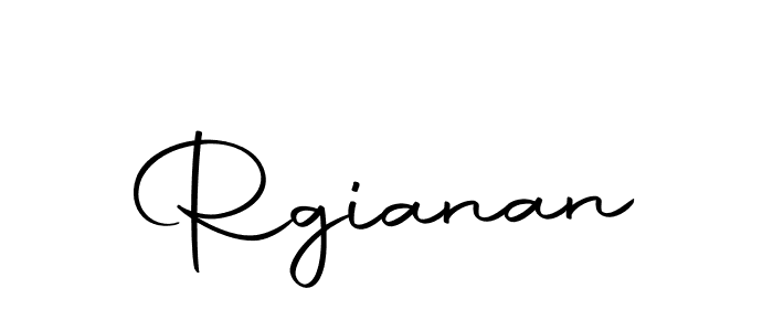 Design your own signature with our free online signature maker. With this signature software, you can create a handwritten (Autography-DOLnW) signature for name Rgianan. Rgianan signature style 10 images and pictures png