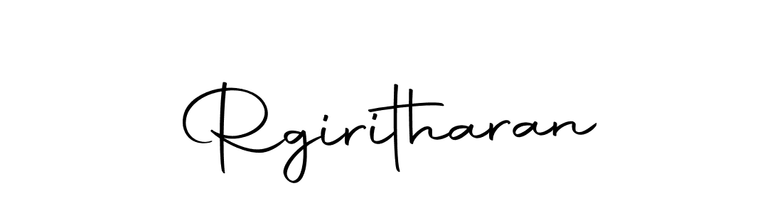 Create a beautiful signature design for name Rgiritharan. With this signature (Autography-DOLnW) fonts, you can make a handwritten signature for free. Rgiritharan signature style 10 images and pictures png