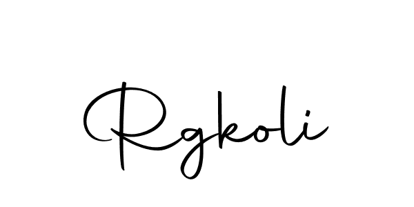 Make a beautiful signature design for name Rgkoli. With this signature (Autography-DOLnW) style, you can create a handwritten signature for free. Rgkoli signature style 10 images and pictures png