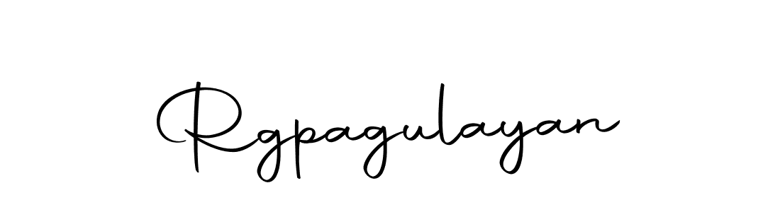 Design your own signature with our free online signature maker. With this signature software, you can create a handwritten (Autography-DOLnW) signature for name Rgpagulayan. Rgpagulayan signature style 10 images and pictures png