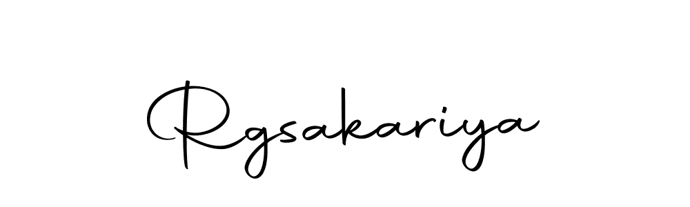 Make a beautiful signature design for name Rgsakariya. With this signature (Autography-DOLnW) style, you can create a handwritten signature for free. Rgsakariya signature style 10 images and pictures png