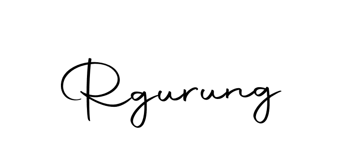 Use a signature maker to create a handwritten signature online. With this signature software, you can design (Autography-DOLnW) your own signature for name Rgurung. Rgurung signature style 10 images and pictures png