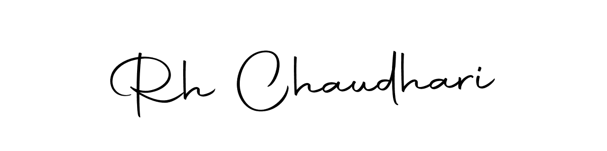 You should practise on your own different ways (Autography-DOLnW) to write your name (Rh Chaudhari) in signature. don't let someone else do it for you. Rh Chaudhari signature style 10 images and pictures png