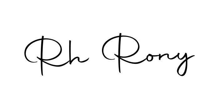 Make a beautiful signature design for name Rh Rony. With this signature (Autography-DOLnW) style, you can create a handwritten signature for free. Rh Rony signature style 10 images and pictures png