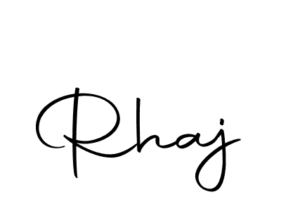 How to make Rhaj signature? Autography-DOLnW is a professional autograph style. Create handwritten signature for Rhaj name. Rhaj signature style 10 images and pictures png