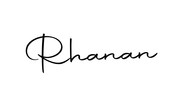 Design your own signature with our free online signature maker. With this signature software, you can create a handwritten (Autography-DOLnW) signature for name Rhanan. Rhanan signature style 10 images and pictures png