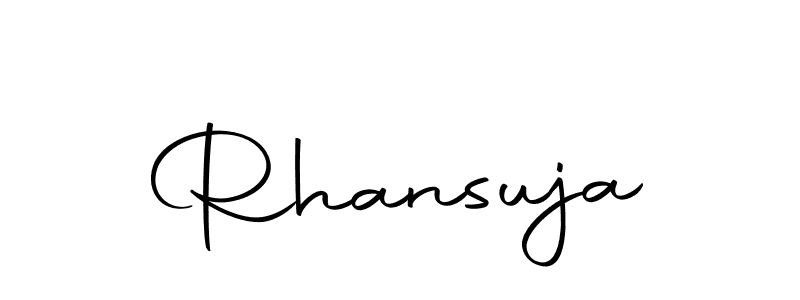 Autography-DOLnW is a professional signature style that is perfect for those who want to add a touch of class to their signature. It is also a great choice for those who want to make their signature more unique. Get Rhansuja name to fancy signature for free. Rhansuja signature style 10 images and pictures png
