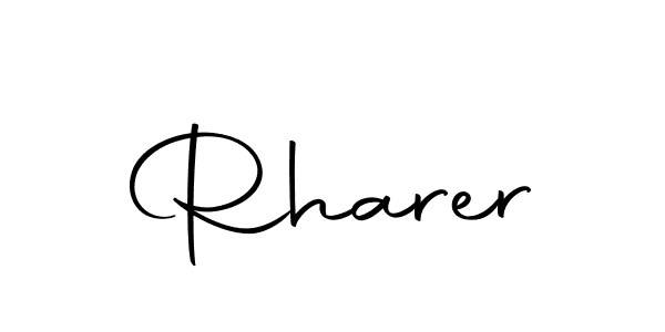 Make a beautiful signature design for name Rharer. With this signature (Autography-DOLnW) style, you can create a handwritten signature for free. Rharer signature style 10 images and pictures png