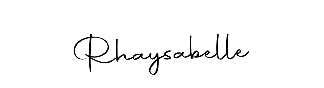 How to make Rhaysabelle name signature. Use Autography-DOLnW style for creating short signs online. This is the latest handwritten sign. Rhaysabelle signature style 10 images and pictures png