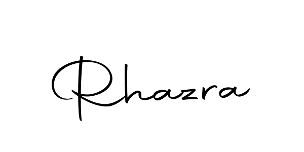 Use a signature maker to create a handwritten signature online. With this signature software, you can design (Autography-DOLnW) your own signature for name Rhazra. Rhazra signature style 10 images and pictures png