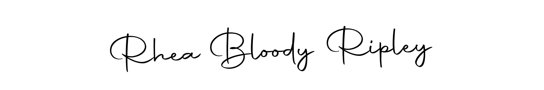 Create a beautiful signature design for name Rhea Bloody Ripley. With this signature (Autography-DOLnW) fonts, you can make a handwritten signature for free. Rhea Bloody Ripley signature style 10 images and pictures png