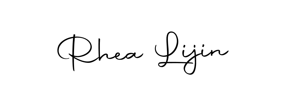 Make a beautiful signature design for name Rhea Lijin. Use this online signature maker to create a handwritten signature for free. Rhea Lijin signature style 10 images and pictures png