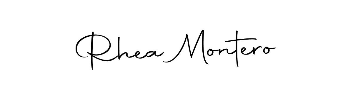 Design your own signature with our free online signature maker. With this signature software, you can create a handwritten (Autography-DOLnW) signature for name Rhea Montero. Rhea Montero signature style 10 images and pictures png