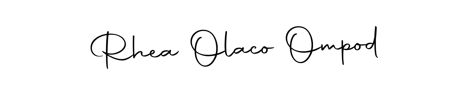 Design your own signature with our free online signature maker. With this signature software, you can create a handwritten (Autography-DOLnW) signature for name Rhea Olaco Ompod. Rhea Olaco Ompod signature style 10 images and pictures png