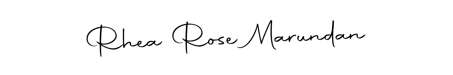 Design your own signature with our free online signature maker. With this signature software, you can create a handwritten (Autography-DOLnW) signature for name Rhea Rose Marundan. Rhea Rose Marundan signature style 10 images and pictures png