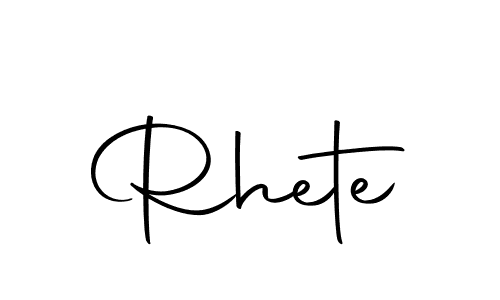 Rhete stylish signature style. Best Handwritten Sign (Autography-DOLnW) for my name. Handwritten Signature Collection Ideas for my name Rhete. Rhete signature style 10 images and pictures png