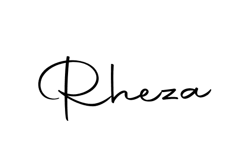 Rheza stylish signature style. Best Handwritten Sign (Autography-DOLnW) for my name. Handwritten Signature Collection Ideas for my name Rheza. Rheza signature style 10 images and pictures png