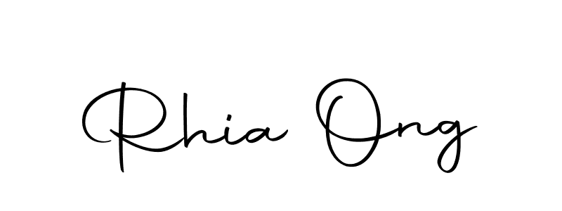 Make a beautiful signature design for name Rhia Ong. With this signature (Autography-DOLnW) style, you can create a handwritten signature for free. Rhia Ong signature style 10 images and pictures png